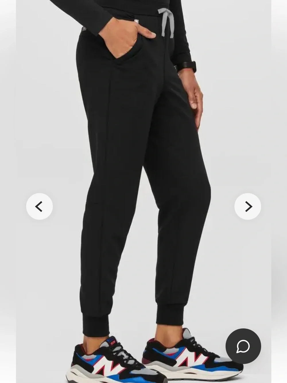 Figs Black Jogger Pants